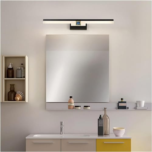 Aplique LED de baño dorado para eliminar sombras al maquillarse en espejo