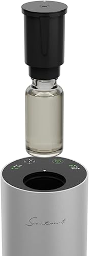 Miniatura 2 de Scentiment - Mini difusor de aroma Difusión de aire frío Tecnología sin agua y sin calor Cubre hasta 500 pies cuadrados, color plateado