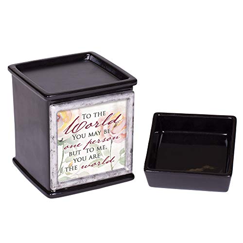 Elanze-Designs-You-are-The-World-Glossy-Black-Interchangeable-Photo-Frame-Candle-Wax-Oil-Warmer Elanze Designs You are The World Glossy Black Interchangeable Photo Frame Candle Wax Oil Warmer