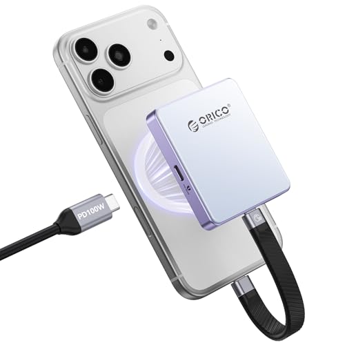 ORICO Magnetico M.2 NVMe SSD Case per iPhone 15/16/17 Pro - USB-C 3.2 Gen2 10Gbps, Registrazione 4K ProRes, Ricarica PD 100W, SSD 2230/2242 2TB - AP42P