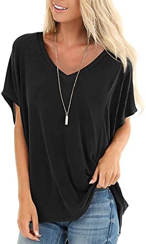 SAMPEEL Womens Short Sleeve Tops Dolman V Neck T-Shirts Summer Casual 1 SAMPEEL Womens Short Sleeve Tops Dolman V Neck T-Shirts Summer Casual