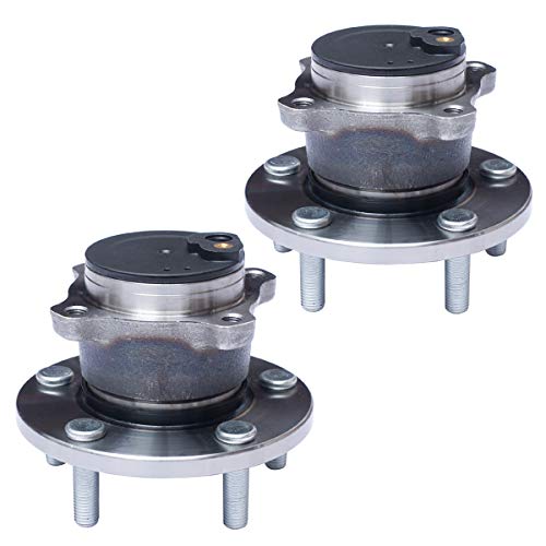Auqdd 512347 X2 (For Fwd And 4-Wheel Abs) Rear Wheel Hub And Bearing Assembly Compatible With 2004-2013 Mazda 3,2006-2013 Mazda 5 [5 Lug Hub W/Abs] #TOP27
