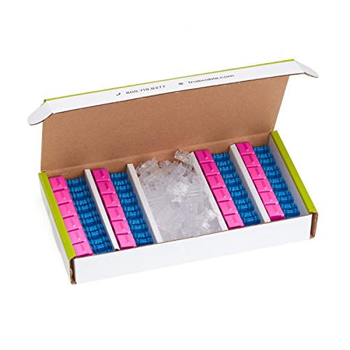 TRUE CABLE Cat5e Keystone Jack modular RJ45 rosa 24 piezas miniatura 3