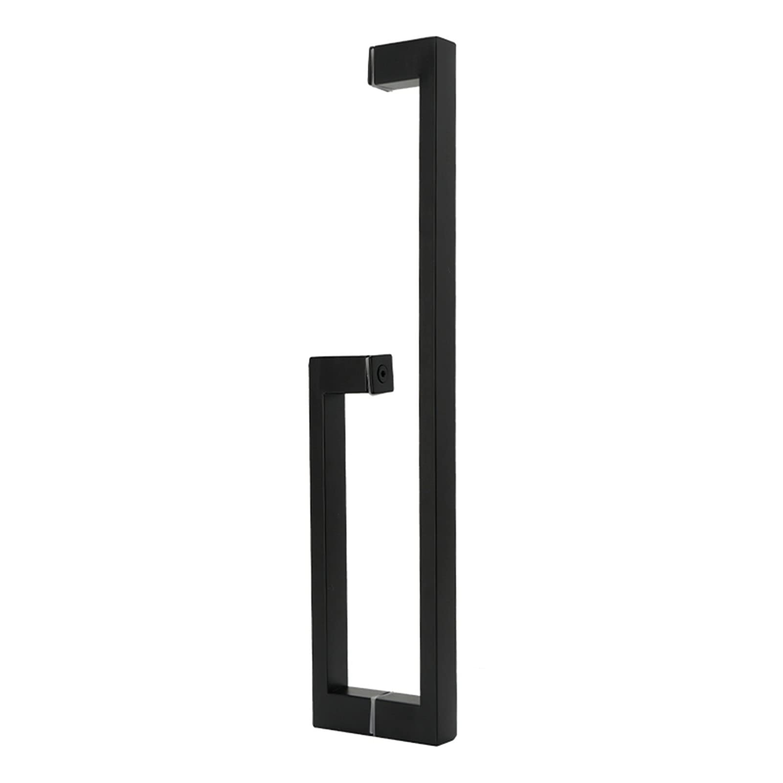 Poignées de porte de salle de bain en inox design épuré pour verre
