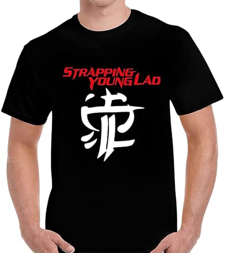 Photo de Strapping Young Lad Metal Men's T-Shirt Men Black Casual Tees Black L