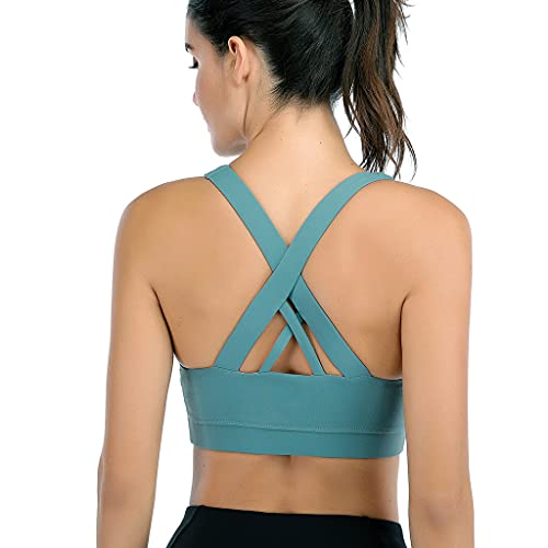 Soutien-gorge sans armatures bleu taille S à maintien moyen pour femme