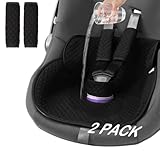 TinlyFinly 2 Pack Baby Potty Training Car Seat Protector, Waterproof Car Seat Liner for Potty Training Toilet, Baby Infant Toddler Piddle Pad Fits for Carseat, Stroller, Highchair - 2 Pack, Black