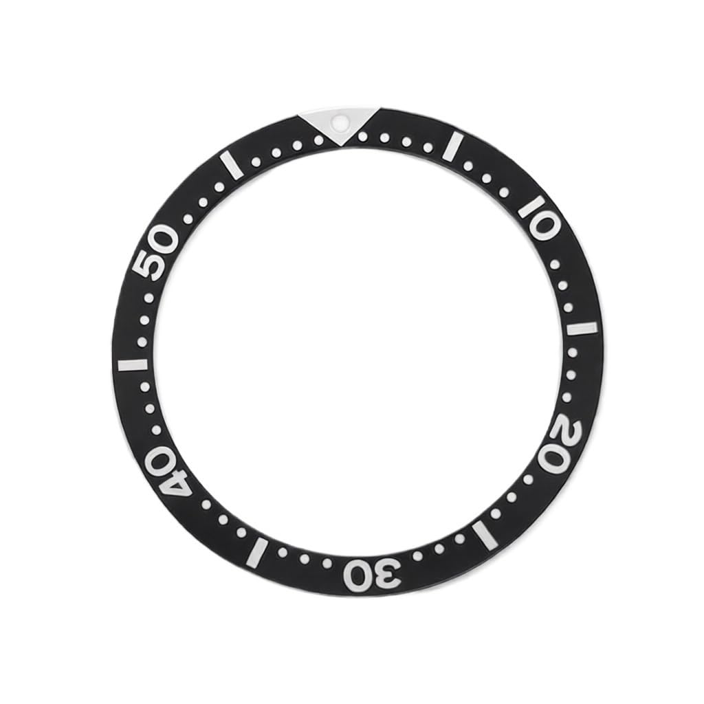 39mm Aluminium-Lünetteneinsatz Ersatzteil Legierungsring-Komponente Flaches Zifferblatt-Inlay 32,2mm 0,8mm für Seiko SKX009