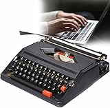 Fantastique et unique : conçue dans un élégant noir et blanc, cette machine à écrire s'inspire des designs antiques classiques. Le clavier blanc rétro contraste magnifiquement avec l'extérieur noir élégant, s'harmonisant avec n'importe quel décor intérieur polyvalent et ajoutant une touche de charme vintage.