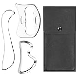 H-Brotaco 3-in-1 Stainless Steel Gua Sha & IASTM Muscle Scraping Massage Tools Set for Soft Tissue Therapy – Ideal for Physical Therapy & Body Recovery