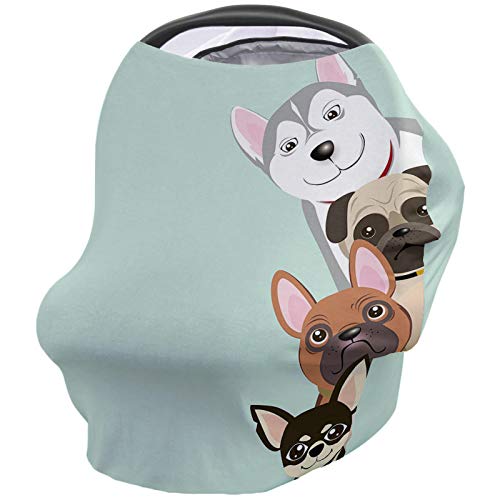 授乳ケープ 人気 ポンチョ 授乳カバー 動物 可愛い 犬 母乳育児スカーフ 360度安心 伸縮性 通気性 授乳服 ベビーカーカバー 出産祝い フリーサイズ ショッピングスカーフ ショール