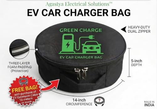 Image of ev Charging Waterproof Extension Board with 16amp Switch &Socket and 10MTRS (32feet) FR Cable of 2.5sqmm 3 core Suitable for EV Car and Two Wheeler Charging uses, up to 3500 Watt (3.5kw) (10mtrs)