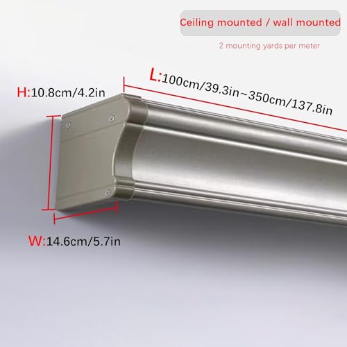 Boîtes à rideaux au design robuste en aluminium double rail premium