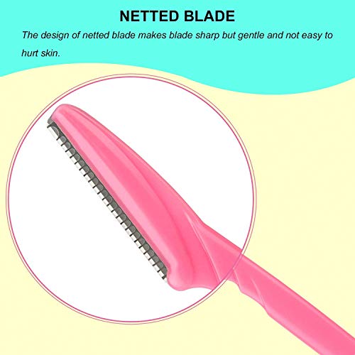 Image of MAYU Eyebrow Razor, Hair Trimmer Shaver and Tough Up Tool, Facial Razor with Safety Cover, 6 Razors