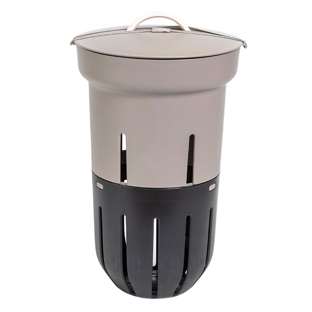 Lombricomposteur Gris à enterrer 12L | A enterrer dans Votre jardinière | Compostez Vos déchets organiques | Parfait pour Nourrir Vos Plantes