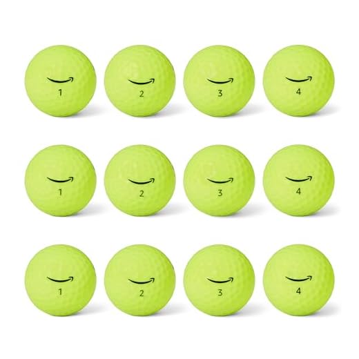 Amazon Basics Core Soft Golf Balls, 12-Pack, Yellow