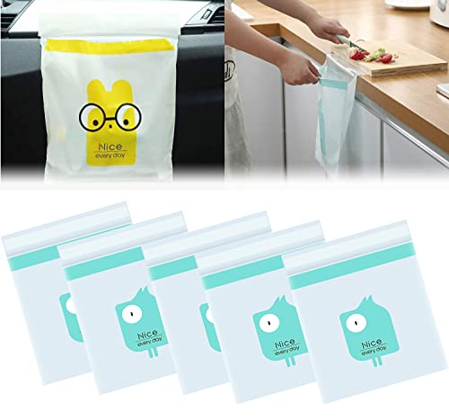 Image of 75pcs Easy Stick-On Disposable Car Trash Bags
