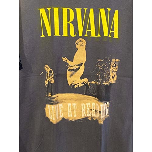 Live at Reading Nirvana T-Shirt Amplified au Graphisme Rétro Usé