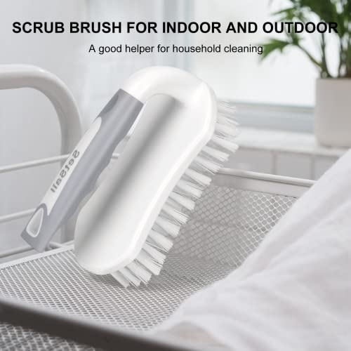 Setsail Scrub Brush, Heavy-Duty Scrub Brushes For Cleaning With Stiff Bristles Cleaning Brush For Shower, Bathroom, Carpet, Kitchen And Bathtub Scrubber - 2 Pack #TOP6