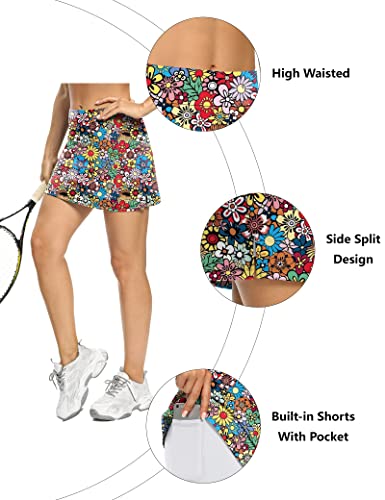 Image of LouKeith Tennis Skirts for Women Golf Athletic Activewear Skorts Mini Summer Workout Running Shorts with Pockets