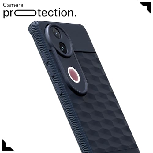 Image of Outlouders Back Cover for Vivo T4R 5G / iQoo Z10R 5G / Vivo V50 5G / V50e 5G | Full Camera Protection | TPU Soft Flexible Shockproof Bumper Case (Blue)