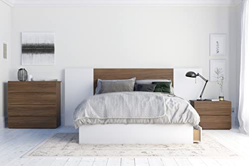 Nexera , White Full Size 3-Drawer Storage Bed, #TOP3