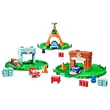 Disney and Pixar Cars Minis Advent Calendar with 4 Mini Cars and 21 Pieces Including Track and Accessories, Winter-Themed Toy Cars, HPD83 - Image 3