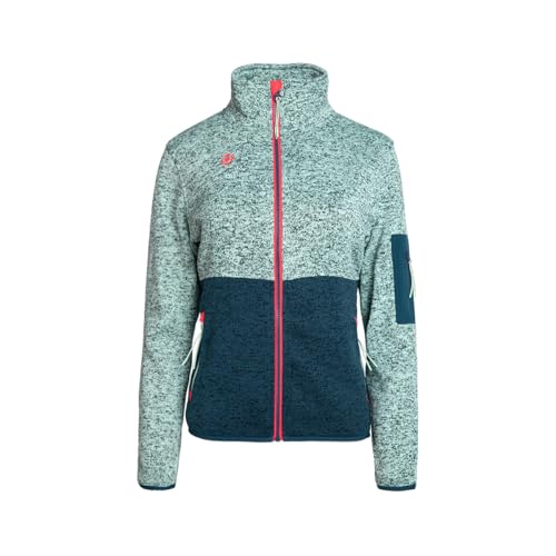 Izas Vadiel Chaqueta de Mujer para Invierno con Membrana Resistente al Viento y Lluvia. Abrigo Acolchado de Lana con Cremallera y Bolsillos. Anorak Transpirable para Frío y Nieve. Talla L