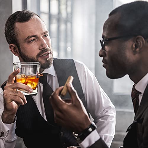 Chouggo Whiskey Glasses Set Of 4, Old Fashioned Square Whiskey Glasses, Cool Gadgets For Men, Dad, Boyfriend, Grandpa And Husband #TOP6