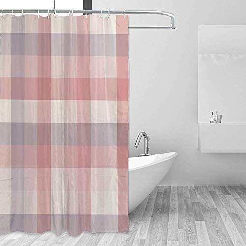 Rideau de douche imperméable effet texture rose pour une ambiance spa à la maison - 5