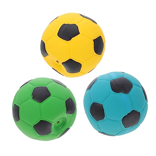 OUNONA 3個 ペットおもちゃサッカー インタラクティブ大臼歯のおもちゃ 面白い犬のおもちゃ 素敵な子犬のおもちゃ 携帯用 犬の歯磨き粉 犬のボールのおもちゃ 犬のボウル 乳剤