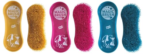 netproshop Pferde Bürsten Magic Brush Gegen Hartnäckigen Schmutz, Farbe:Petrol