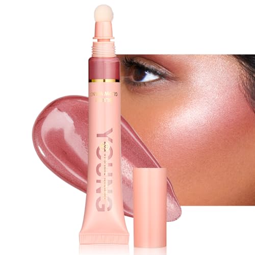 YOUNG VISION Shimmer Blush Wand - Liquid Blush for Cheeks, ...