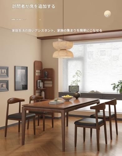 IWEJ ダイニングチェア 北欧スタイル 木製PU クッション付き 背もたれ付き キッチン/リビング用 軽量 業務用 (15) [3]