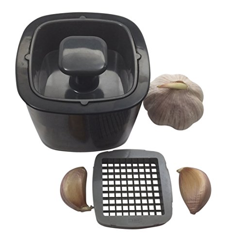 JJMG NEW Garlic Press Dicer Mincer Slicer Cutter Stainless Steel Kitchen Tools Utensils