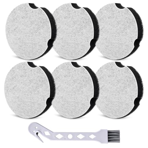 Buhobha 6-Pack Compact Filter, Compatible with Bissell Electric Compact Vacuum Cleaners 1520/2112, and 3508/3437 Cleanview Compact Turbo Upright Vacuum Cleaner Series. Part Number 1604896/160-4896