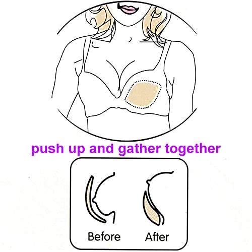 Lzwin Waterproof Silicone Bra Inserts - Push Up Breast Pads Bust Enhancers For Summer Swimsuits & Bikini (Large(C/D Cup)) #TOP4