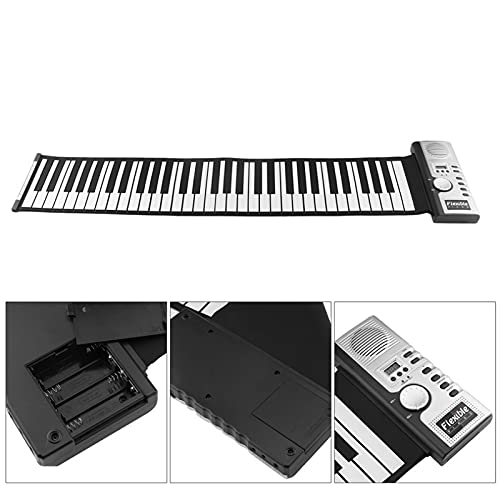 ATRNA Piano 61 Touches Portable, Roll Up Piano Flexible en Silicone Souple électronique Numérique à Clavier Piano Roll Main for Les Débutants - Les Beatles, Paul McCartney, John Lennon, RIngo Starr, George Harrison ATRNA Piano 61 Touches Portable, Roll Up Piano Flexible en Silicone Souple électronique Numérique à Clavier Piano Roll Main for Les Débutants – Image 4