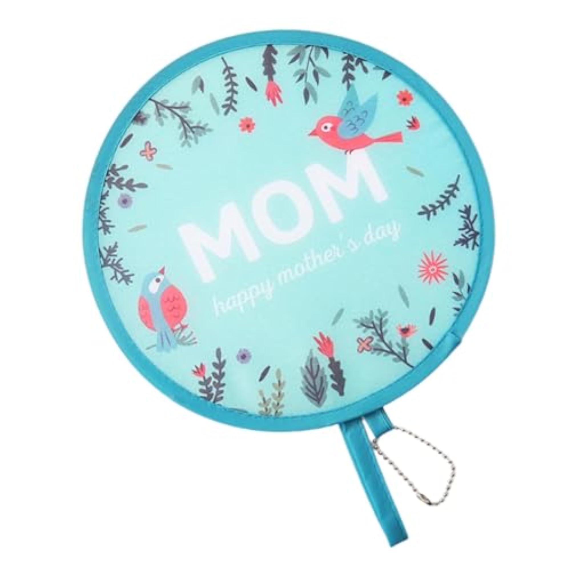 Foldable Round Decorative Handheld Fan for Parties