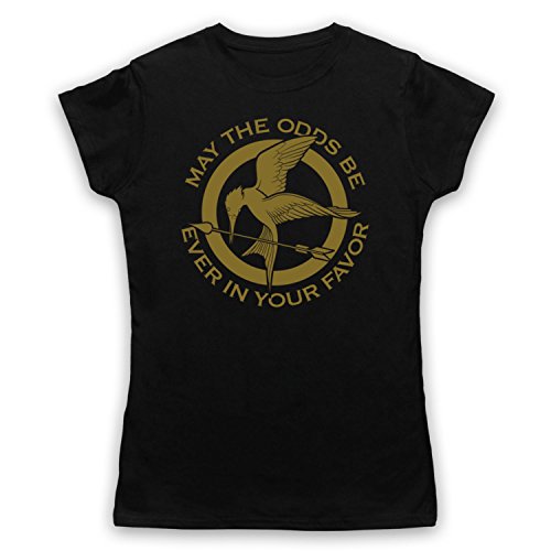 Hunger Games Odds Ever in Your Favor T-Shirt des Femmes, Noir, Small