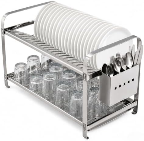Escorredor de Louça Mak Inox 2 Andares Premium em Aço Inoxidável ...