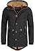 Produktbild Indicode Herren Barge Winterjacke m. Kapuze & Teddyfutter | Winterparka Herrenjacke Parka Black L