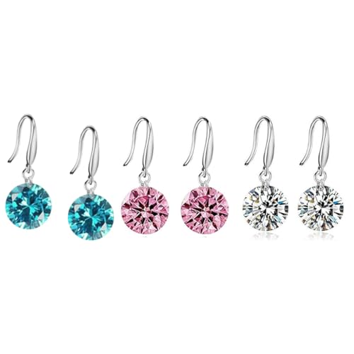 Image of Nilu's Collection Enchanting Light Weight Cubic Zircon Crystal Drop Earrings for Women and Girls, for Daily Use, Office Use