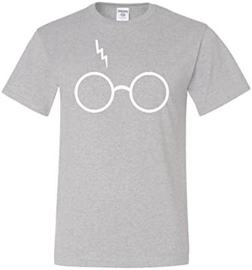 Wild Bobby Wizard Glasses Scar Tee Graphic T-Shirt