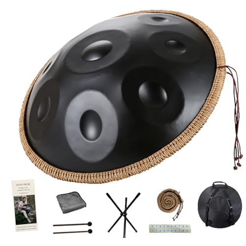 �n���h�p�� 9��/10��/12�� �y�� KoKoty Handpan Drum �j�Z�� 432hz/440hz �X�e�����X�| �X�`�[���h���� 22�C���`(55cm) �n���h�p���h���� ���S�� �ґz�A���K (9�m�[�g - �u���b�N - 432hz)