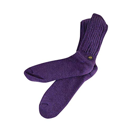 E B Evelyn Brooks Designs Peru Gift Warm & Comfy 100% Baby Alpaca Long Socks, Purple