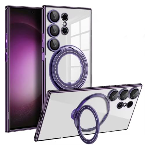 Coque Violette Galaxy A16 de Haute Qualité à Anneau Magnétique Premium