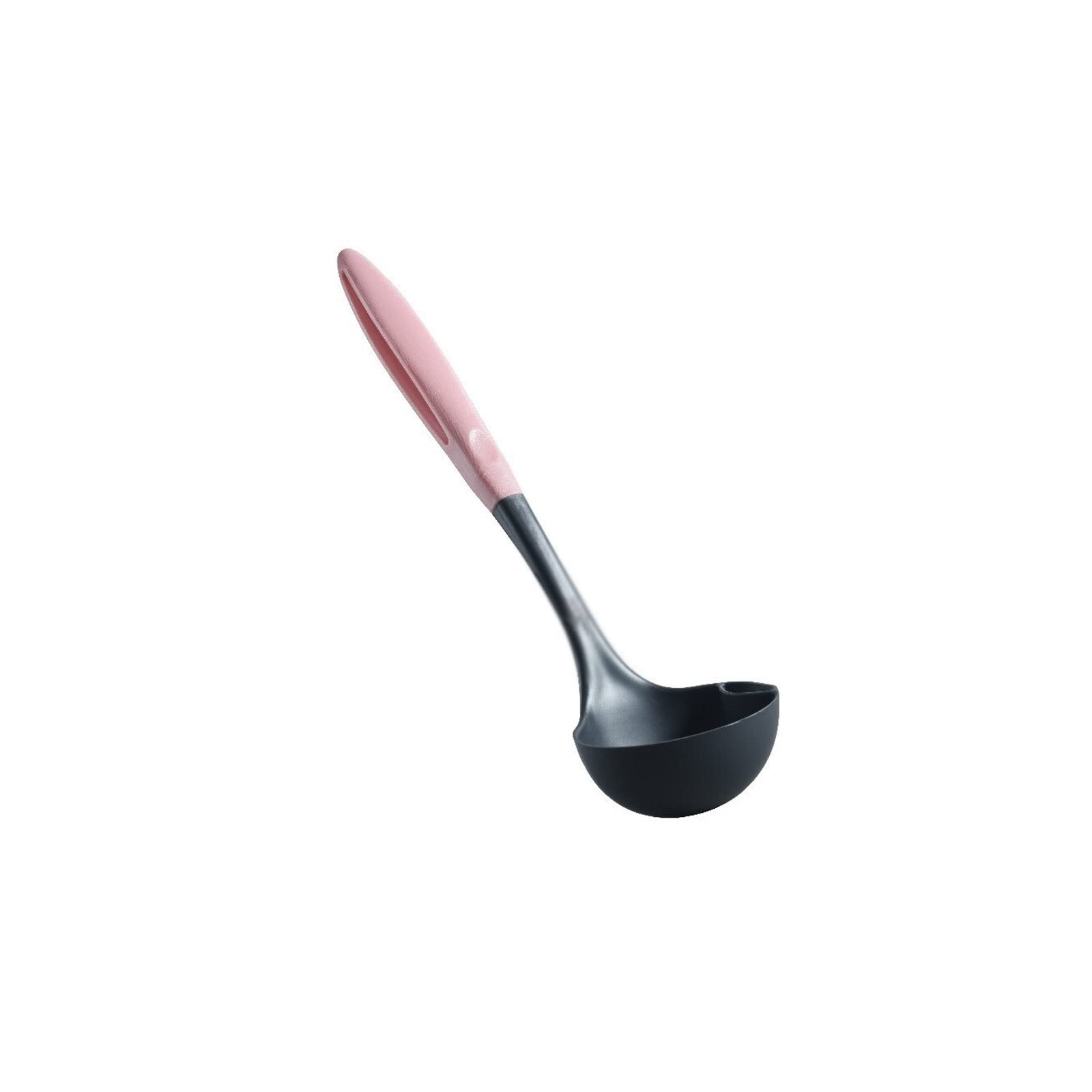 YOIQI Spoon， Grease Spoon Hot Pot Soup Spoon Creative To Go Greasy Kitchen Household Oil Soup Separation Tool Tableware Oil Filter Spoon (Color : Pink)