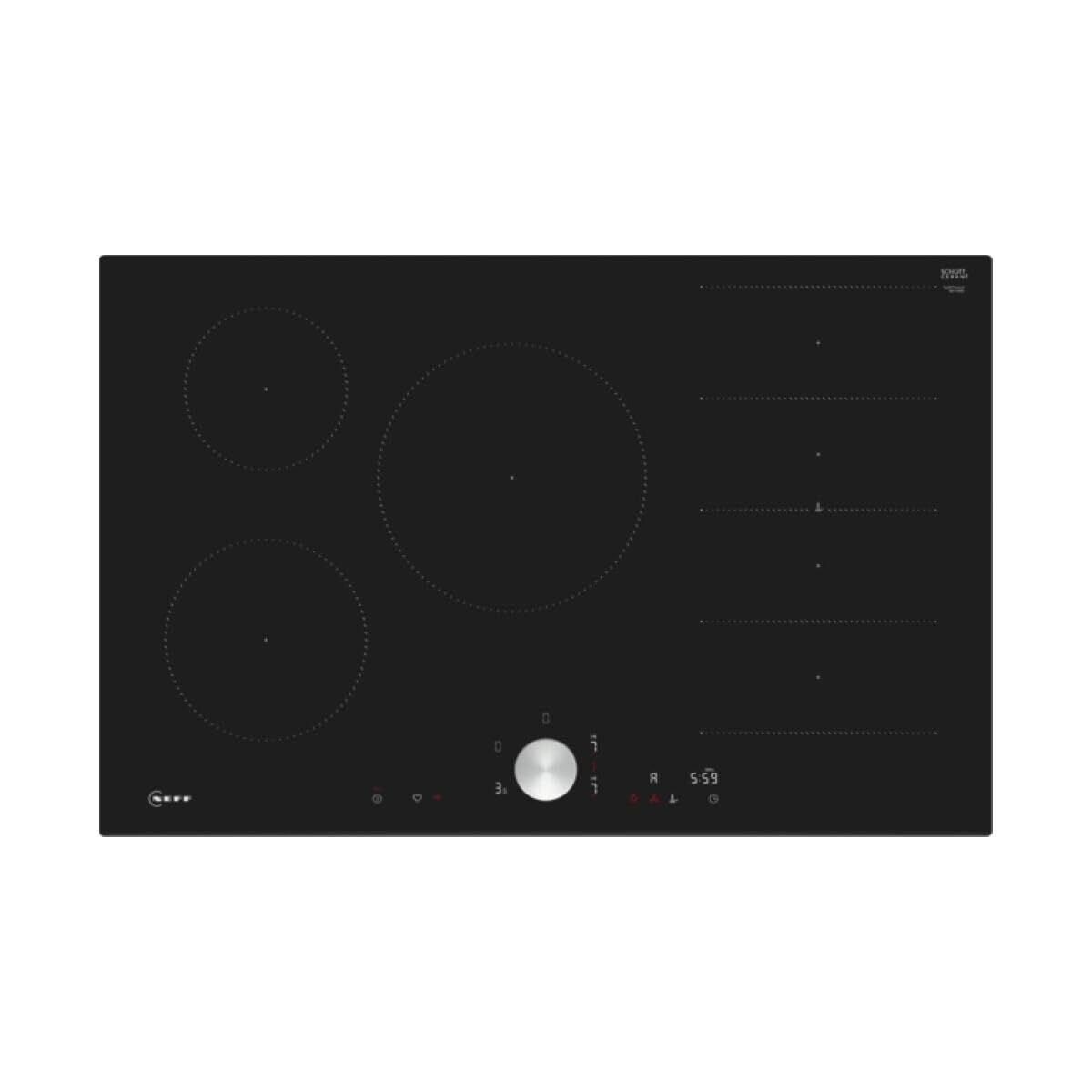 NEFF Induktionskochfeld 80cm - Flex Induction Mit Twist Touch | Home Connect & Smart Hood