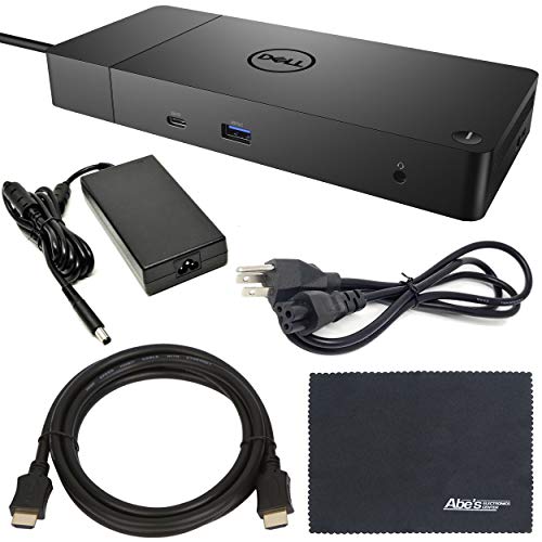 Dell WD19 USB Type-C Docking Station with 180W AC Adapter (KXFHC - WD19180W) + Starter Bundle